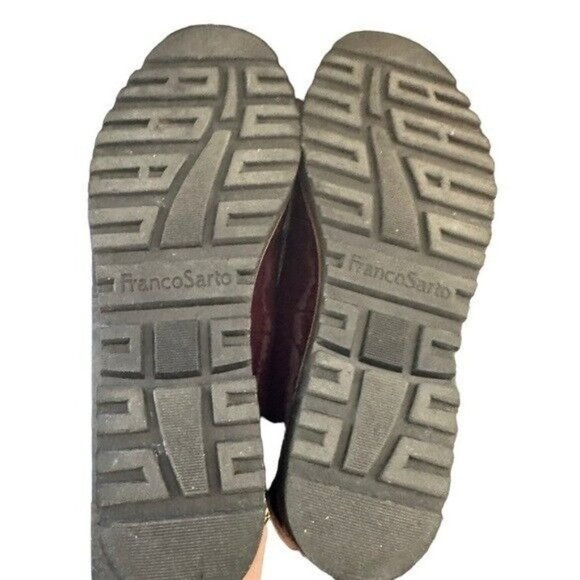 FRANCO Sarto Carney Burgundy Tassel Loafers Size 7 - Picture 10 of 11